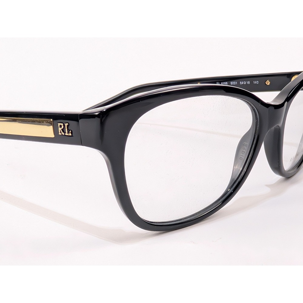 Ralph Lauren RL 6155 5001 Black/Gold Unisex Eyeglasses 54-16-140mm New - Picture 6 of 10